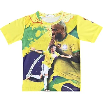 Fotbal Numberoplus Dětský fotbalový dres tričko - Neymar Brazílie Velikost: 14 let ( vel.158)