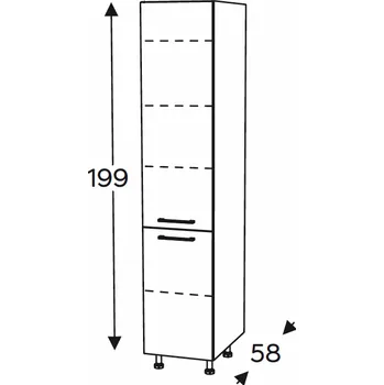 Kuchyňská skříňka Kuchyňská skříňka Mono M SD40D2/71