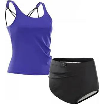 Dámské plavky Kes-Vir Dámské dvoudílné plavky TANKINI na inkontinenci (modré) Velikost: 38 (UK 10)