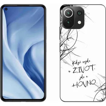 Pouzdro na mobilní telefon Gelový kryt mmCase na Xiaomi 11 Lite 5G NE - vtipný text 16 bílé pozadí