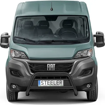 Auto-moto Přední ochranný rám nerez, Fiat Ducato, 2006-2014-2016, s EC homologací, Black (DUCATO-R0070-03-B)