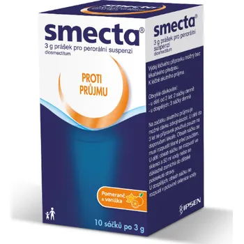 Lék na průjem Smecta—3g, 10 sáčků