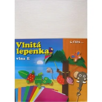 Karton Barevná vlnitá lepenka B4 10ks bílá