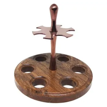 Stojánek na 6 dýmek (kruhový) Kov Mah/Tit PAK K.T.S. DR_SD6_5