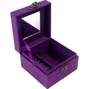 Šperkovnice Aga Šperkovnice 12,2 × 12,2 × 8,5 cm fialová