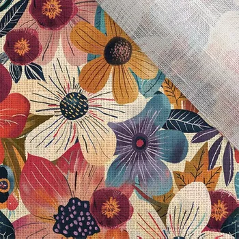 Len 130g květiny tmavé 26