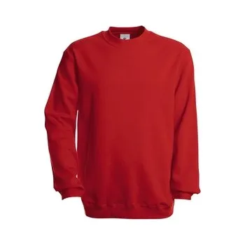 Pánská mikina Mikina B&C Set-In - červená, XXL