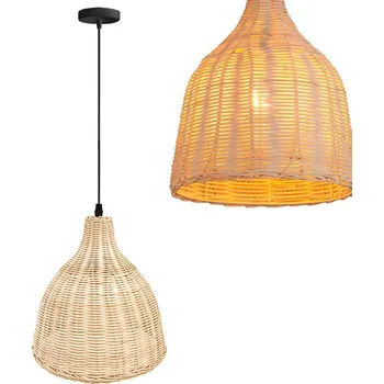 Toolight Natural, stropní svítidlo 1xE27 APP1645-1CP, přírodní hnědá, OSW-05113