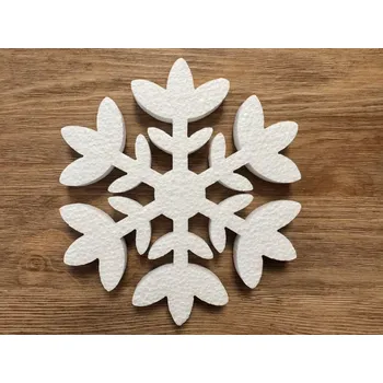 Vánoční dekorace Polystyrenová vločka č.4
