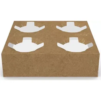 Jednorázové nádobí Gastro obaly Papírový nosič na 4 nápoje (min. počet 500ks)