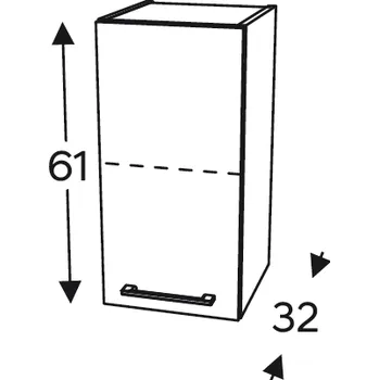 Kuchyňská skříňka Kuchyňská skříňka Mono M W30.1/61