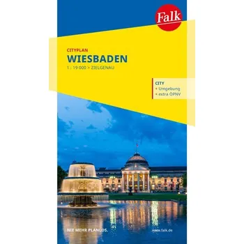 Falk Cityplan Wiesbaden 1:19.000