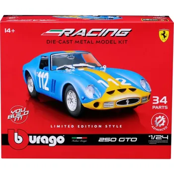 autíčko Bburago Ferrari GTO 250 1:24 Kit modrá - expresní doprava