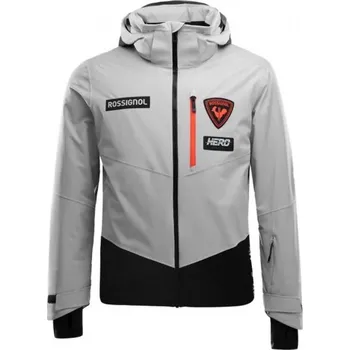 Pánská větrovka bunda Rossignol Hero Blackside Jacket, soft grey - vel. XL 123020