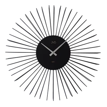 Hodiny JVD Černé designové exkluzivní nástěnné hodiny JVD HJ104 (POŠTOVNÉ ZDARMA!! - průměr 57cm)