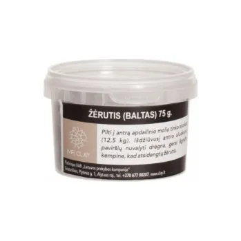 okres Žerutis na hliněnou omítku, 75 g, bílá