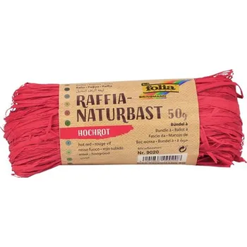 Stuha Přírodní lýko červené