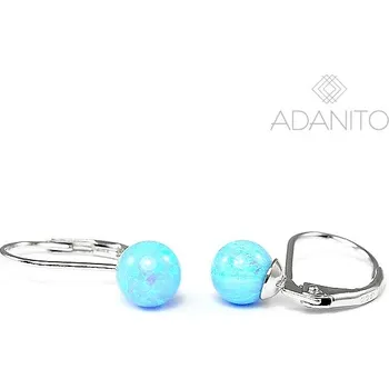 Náušnice Stříbrné opálové náušnice kuličky