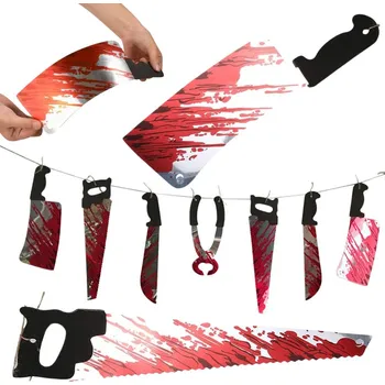 Party dekorace VERK GROUP Halloweenská girlanda 2m s nástrojovou dekorací – dokonalá ozdoba na vaši párty