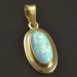 Goldpoint Zlatý přívěsek oválný opál Váha: 1.11 g