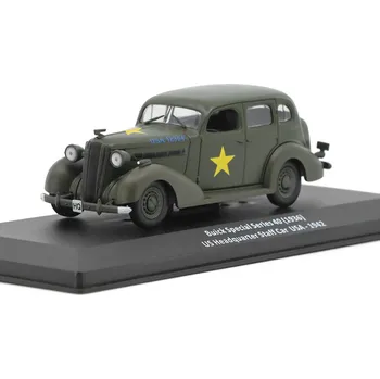 autíčko DeAgostini Buick Special Series 40 1936 1:43 - časopis Vojenské automobily s modelem #6 Buick Special Series-40 - kovový model auta 1/43