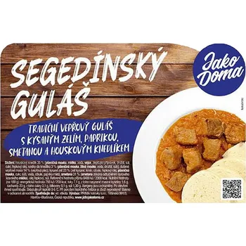 Hotové jídlo Jako Doma Segedínský guláš s houskovým knedlíkem 430g