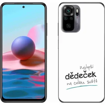 Pouzdro na mobilní telefon Gelový kryt mmCase na Xiaomi Redmi Note 10S - nejlepší dědeček 3 bílé pozadí