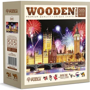 Dětské zboží WOODEN CITY Dřevěné puzzle Noční Londýn 505 dílků
