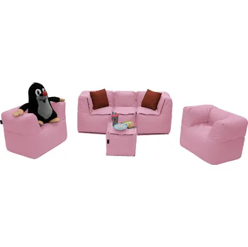 Zahradní sestava Textilní dětská modulová sestava MODULTEX KIDS pro 5 osob (růžová)