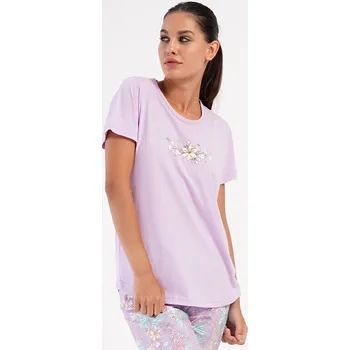 Dámské pyžamo Vienetta Dámské pyžamo kapri Viola Barva: Fialová, Velikost: 2XL