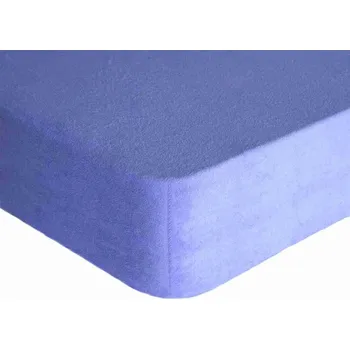 Prostěradlo froté 120x200cm světle modré Premium - 120x200cm