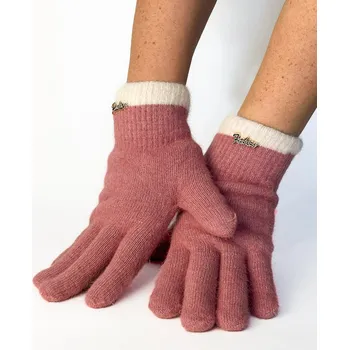 Rukavice Teplé hebké dámske rukavičky v rúžovej farbe, VELIKOST UNI