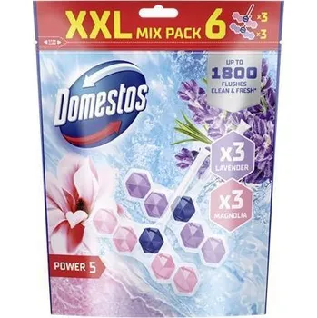 WC čistič WC blok "Power 5", mango a levandule, 6x 50 g, DOMESTOS 64403033