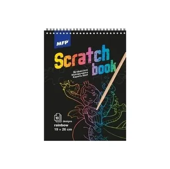 omalovánky Škrabací Obrázek Blok duha 10 listů 19x26cm