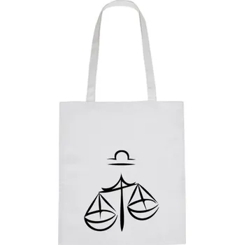 Nákupní taška Plátěná taška - Znamení Váhy Růžová