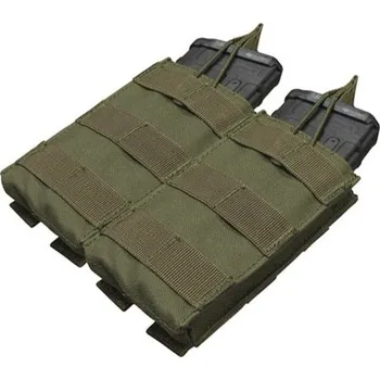 Sport Dvojitá otevřená sumka Molle na zásobníky 2xM4 - zelená, Condor