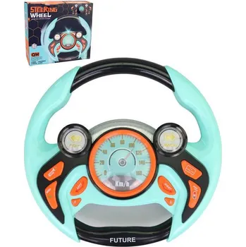 autodráha Volant zábavný 22cm funkční malý řidič na baterie Světlo Zvuk