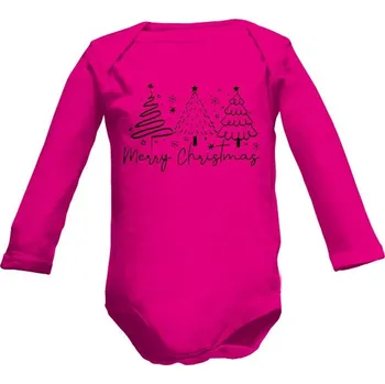 Kojenecký body Dětské body Long s potiskem Radost o Vánocích dětské