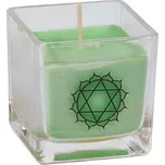 Čakrová svíčka ve skle 260 g 4. čakra…