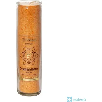 Svíčka Velká čakrová svíčka oranžová, tvořivost, svádhishthána Cereus