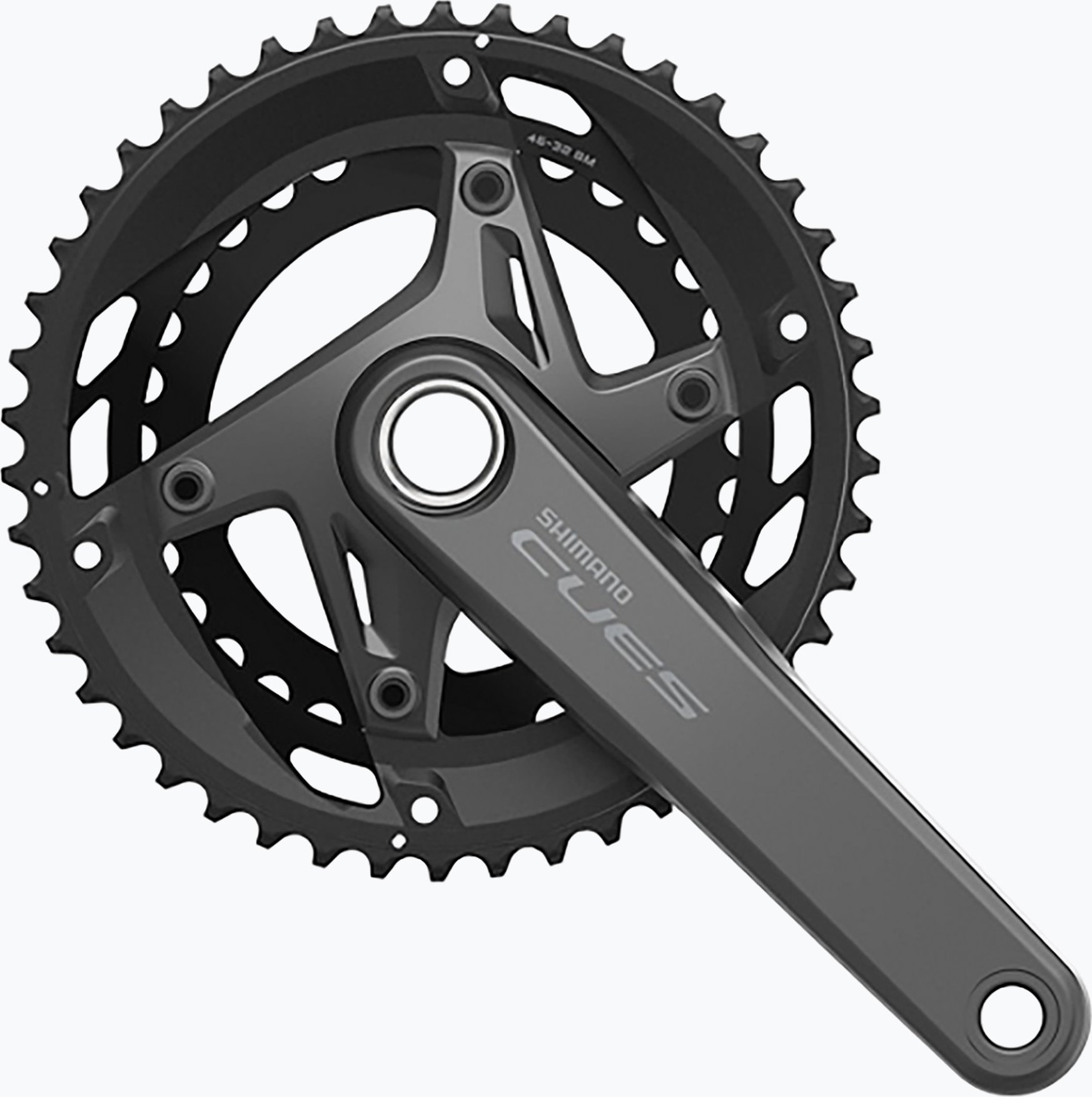 Pédalier Shimano CUES FC-U4010 Double 46-30T Pour Vélo De Tourisme 9/10 Vitesses