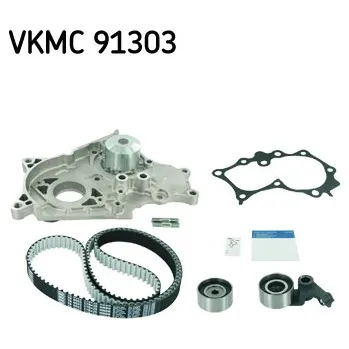 Vodní pumpa motoru Sada rozvodů - řemen s kladkami a vodní pumpa SKF VKMC 91303