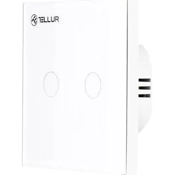 vypínač Tellur WiFi Smart Spínač, 2 porty, 1800 W, 10 A., bílý