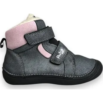 Chlapecká zimní obuv Ponte20, dětské zimní boty - Černo-růžové - 31