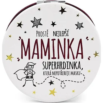 Kosmetické zrcátko Nekupto Kapesní zrcátko Nejlepší maminka superhrdinka