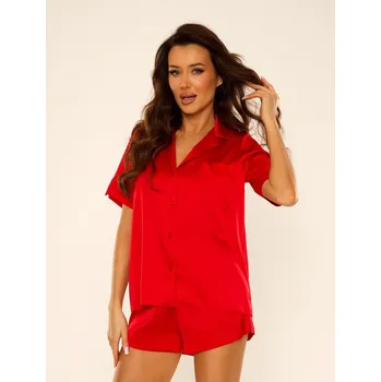 Pánské pyžamo Pyžamo De Lafense 762 Cordelia kr/sr S-2XL rozepínací cappuccino XXL