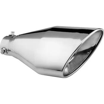Koncovka výfuku ASSO koncovka výfuku nerezová oválná šikmá, vnější průměr 160 × 95 mm, délka 300 mm