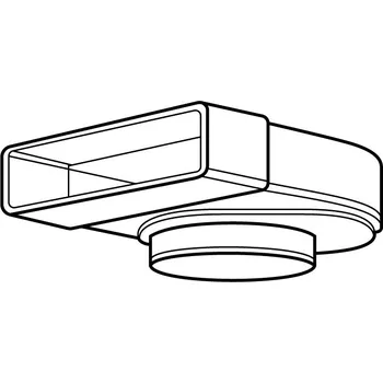 Příslušenství pro digestoř Airforce 961 - přechodové koleno 90° s regulací