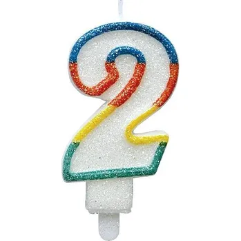 Dortová svíčka Alvarak Svíčka barevná číslo 2