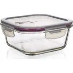 dóza čtverc. 0,5l 13,5x13,5x6cm skl.+PP víčko